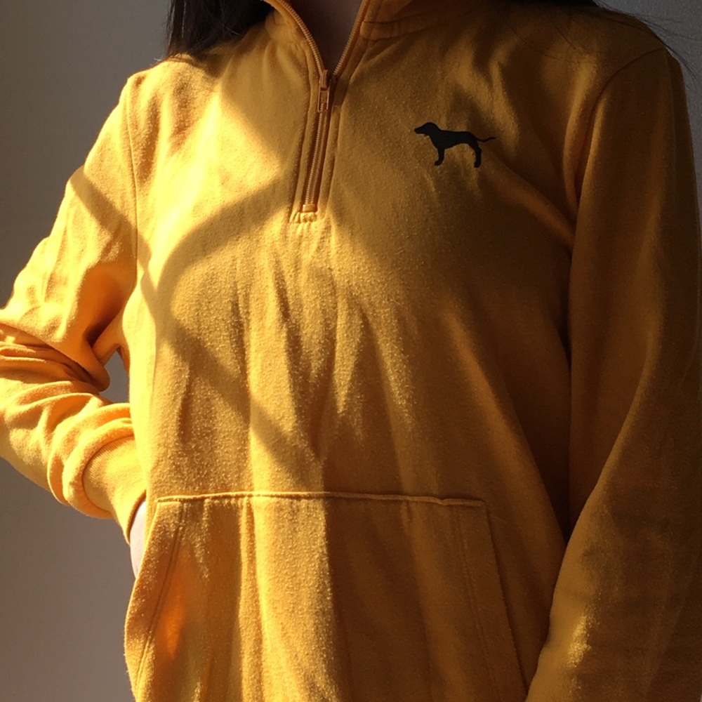 Pink Victoria’s Secret Yellow Fleece